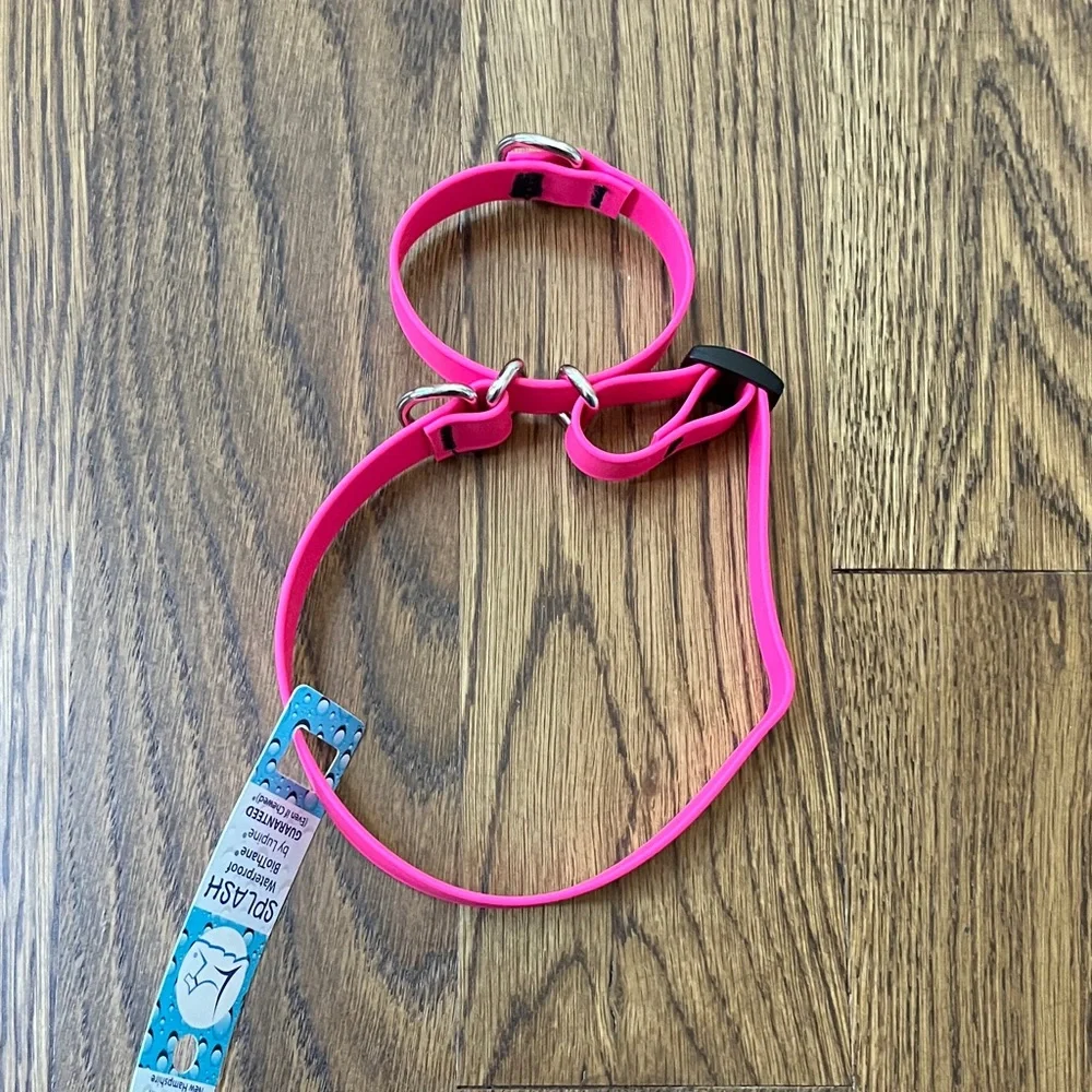 Splash Waterproof Martingale Dog Collar - Neon Pink